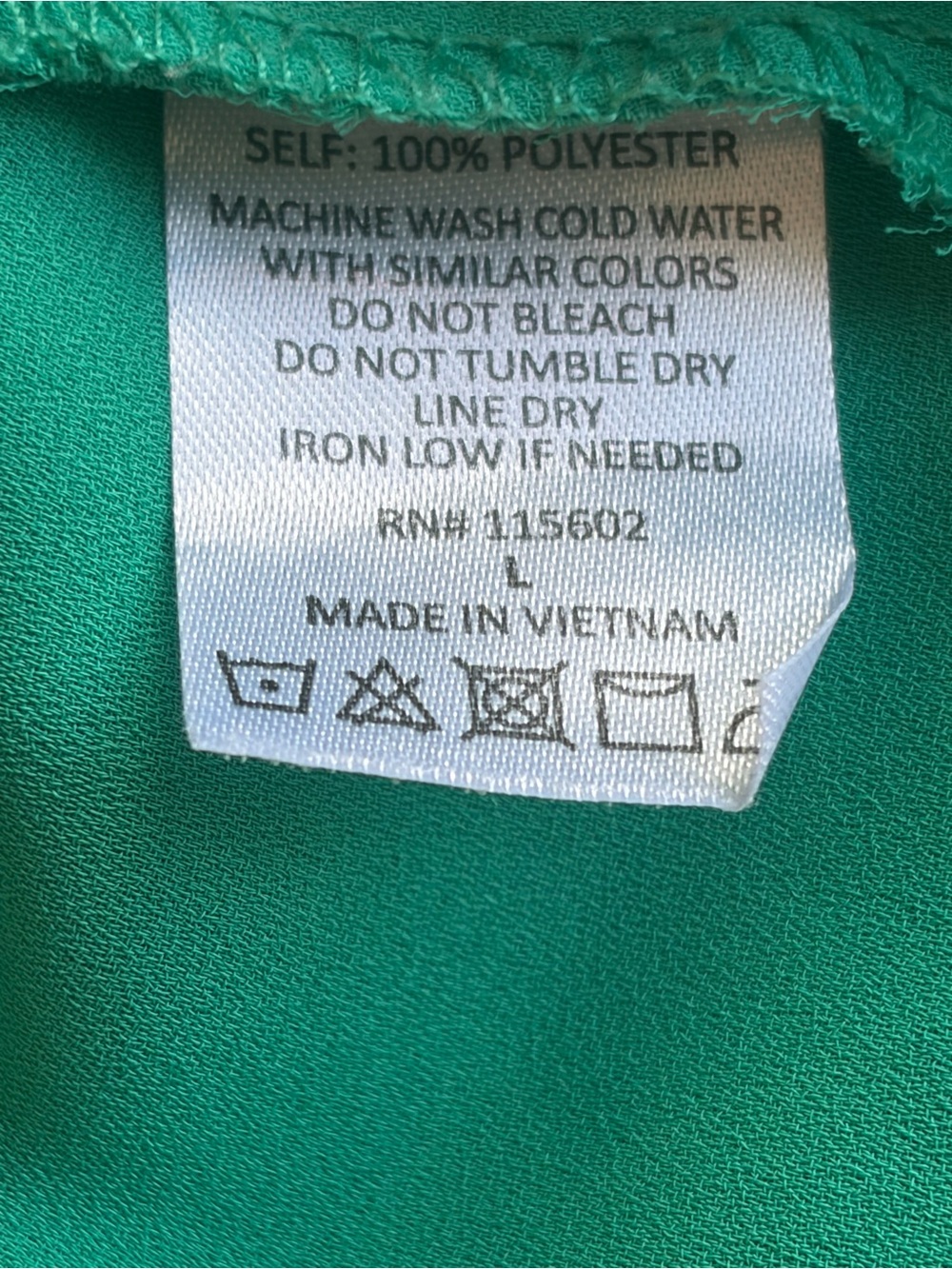 Women’s Lush Large Green Flowy Halter Tank - Picture 7 of 10